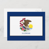 Illinois Postkarte (Vorne/Hinten)