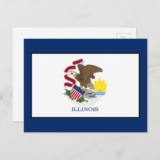 Illinois Postkarte (Vorne/Hinten)