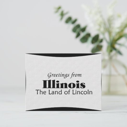 Illinois Postkarte (Stehend Vorderseite)