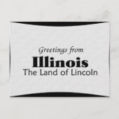 Illinois Postkarte (Vorderseite)