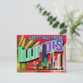 Illinois-Postkarte Postkarte (Stehend Vorderseite)