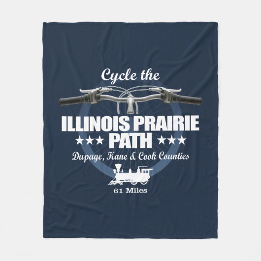 Illinois Prairie Path (H2) Fleecedecke (Vorderseite)