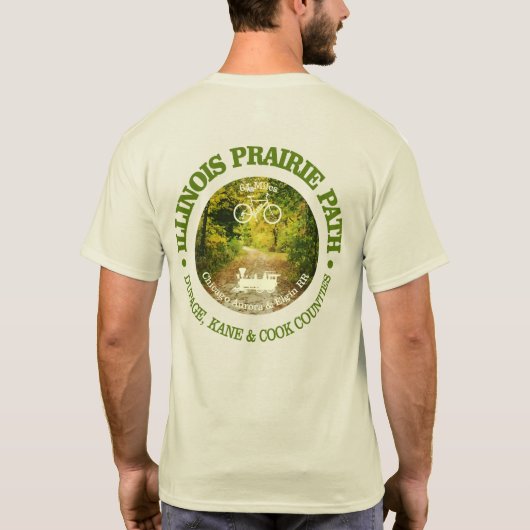 Illinois Prairie Path (Radweg c) T-Shirt (Rückseite)