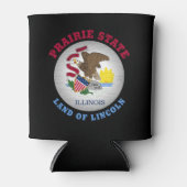 ILLINOIS PRAIRIE STAAT FLAG DOSENKÜHLER (Vorderseite)