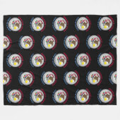 ILLINOIS PRAIRIE STAAT FLAG FLEECEDECKE (Vorderseite (Horizontal))