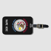 ILLINOIS PRAIRIE STAAT FLAG GEPÄCKANHÄNGER (Vorderseite (Horizontal))