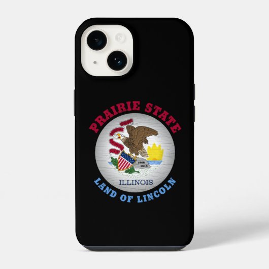 ILLINOIS PRAIRIE STAAT FLAG iPhone HÜLLE (Rückseite)
