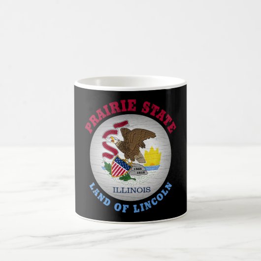 ILLINOIS PRAIRIE STAAT FLAG KAFFEETASSE (Mittel)