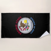 ILLINOIS PRAIRIE STAAT FLAG STRANDTUCH (Vorderseite)