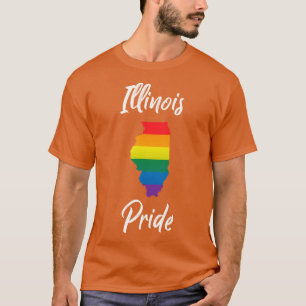 Illinois Pride LGBT Gay Lesbian Bisexuelles Gesche T-Shirt