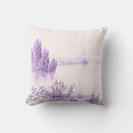 Illinois River at Peoria II Throw Pillow Kissen