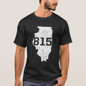 Illinois Rockford Joliet Area Code 815 Midwest T-Shirt (Vorderseite)