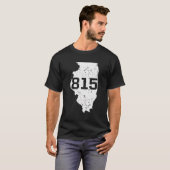 Illinois Rockford Joliet Area Code 815 Souvenir Gi T-Shirt (Vorne ganz)