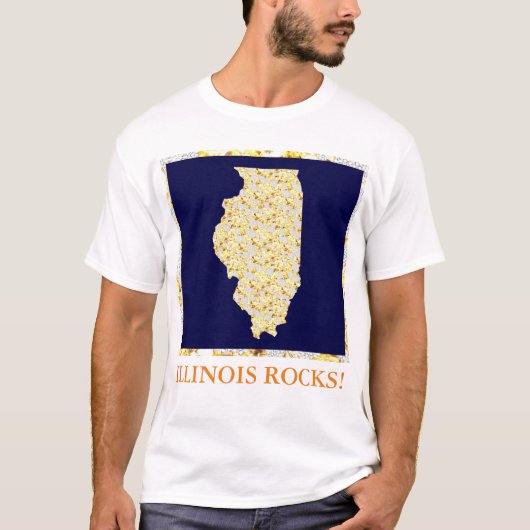 ILLINOIS ROCKS T-Shirt (Vorderseite)