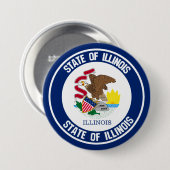 Illinois Round Emblem Button (Vorne & Hinten)