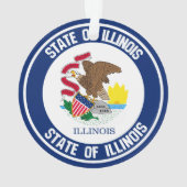 Illinois Round Emblem Ornament (Rückseite)