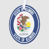 Illinois Round Emblem Ornament (Vorderseite)