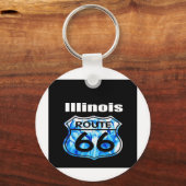 Illinois-Route 66 Schlüsselanhänger (Vorderseite)