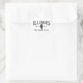 Illinois Runder Aufkleber (Tasche)