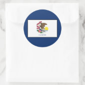 Illinois Runder Aufkleber (Tasche)