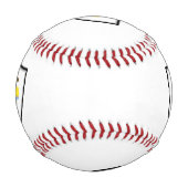 Illinois-Schildflaggenbaseball Baseball (Rückseite)