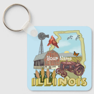 Illinois Schlüsselanhänger