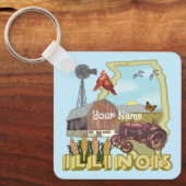 Illinois Schlüsselanhänger (Vorderseite)
