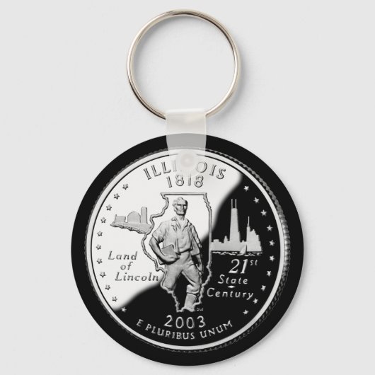 ILLINOIS SCHLÜSSELANHÄNGER (Vorderseite)