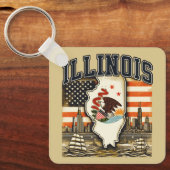 Illinois Schlüsselanhänger (Vorderseite)