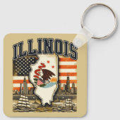 Illinois Schlüsselanhänger (Rückseite)