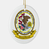 Illinois Siegel Keramikornament (Rechts)
