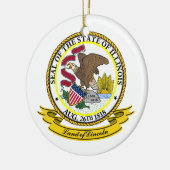 Illinois Siegel Keramikornament (Links)