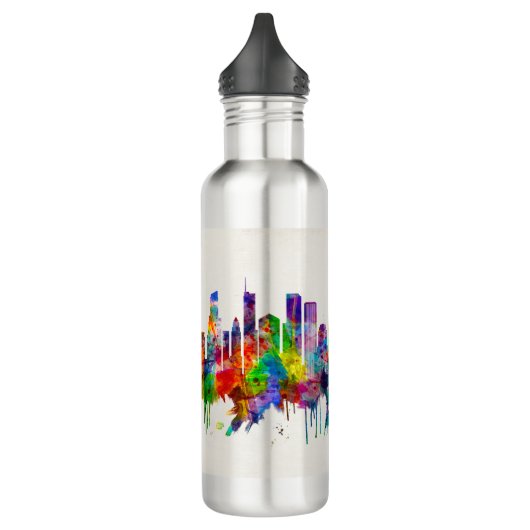 Illinois Skyline Edelstahlflasche (Links)