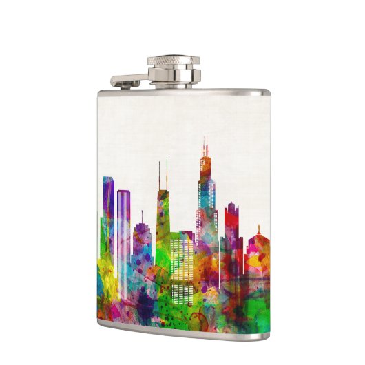 Illinois Skyline Flachmann (Links)