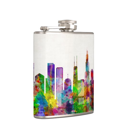 Illinois Skyline Flachmann (Rechts)