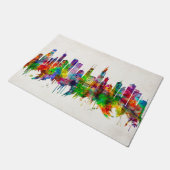 Illinois Skyline Fußmatte (Schrägansicht)