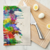 Illinois Skyline Geschirrtuch (Viertel Falte)