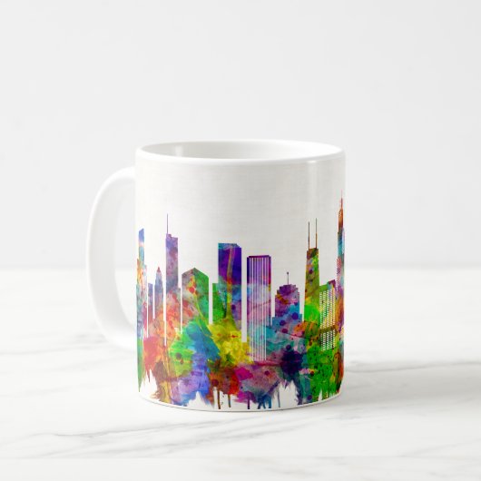 Illinois Skyline Kaffeetasse (Vorderseite Links)