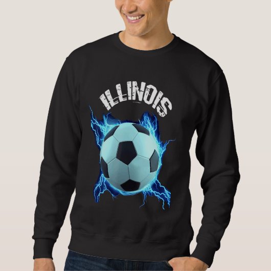 Illinois Soccer Retro Sweatshirt (Vorderseite)
