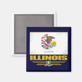 Illinois (SP) Magnet (Vorderseite/Rückseite)