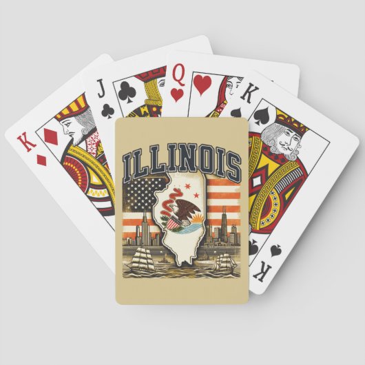 Illinois Spielkarten (Rückseite)