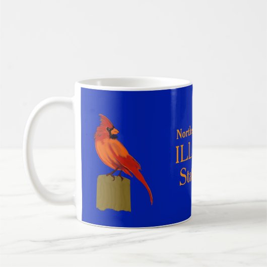 Illinois Staat Bird Kardinal Kaffeetasse (Links)