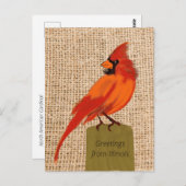 Illinois Staat Bird Postkarte (Vorne/Hinten)