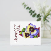 Illinois Staat Blume Postkarte (Stehend Vorderseite)