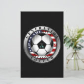 Illinois Staat Generation X American Soccer. Briefpapier (Stehend Vorderseite)