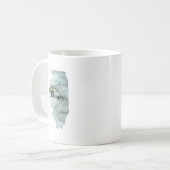 Illinois Staat Illustration Kaffeetasse (Vorderseite Links)