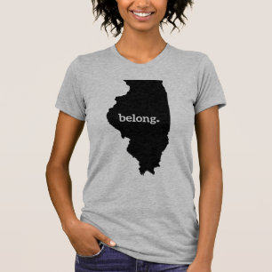 Illinois Staat Map Belong T-Shirt