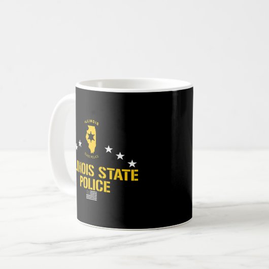 Illinois Staat Police Kaffeetasse (Vorderseite Links)