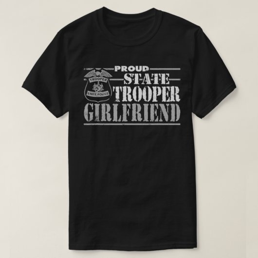 Illinois Staat Police Staat Police Girlfriend Gif T-Shirt (Design vorne)