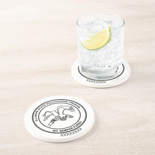 Illinois Staat Politische Gefangenschaft Getränkeuntersetzer (Seite)